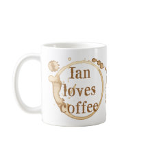 コーヒパーソナライズされたー汚れグランジ文字おもしろい