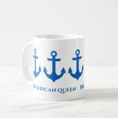 コーヒパーソナライズされたー航海のマグ コーヒーマグカップ (正面左)