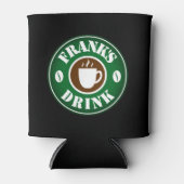 コーヒパーソナライズされたー豆ロゴ付きクーラー 缶クーラー (正面)