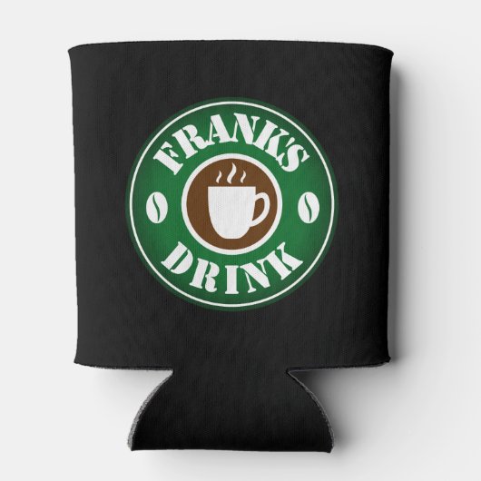 コーヒパーソナライズされたー豆ロゴ付きクーラー 缶クーラー (裏面)