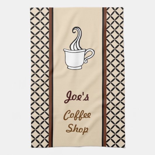 コーヒパーソナライズされたー・タオル キッチンタオル (縦)