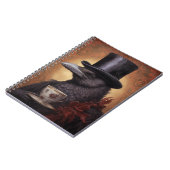 コーヒビクトリアンーを楽しむRaven w/Top Hat - Notebook ノートブック (左側)