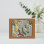 コーヒビクトリアンー標識 ポストカード (スタンド正面)