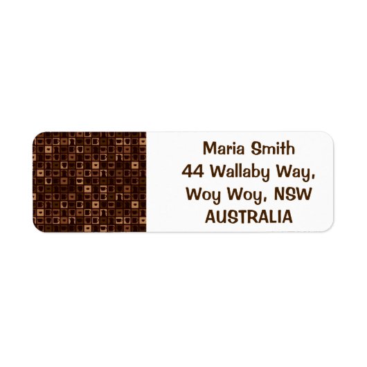 コーヒファンキーモザイク ラベル (正面)