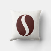 コーヒファンキーー豆ミニマリズム装飾用クッション クッション (裏面)