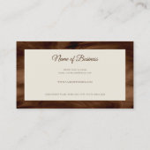 コーヒミニマルブラウンリキッドシンプルバリスタオーナー 名刺 (裏面)