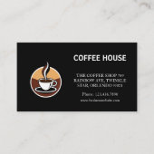 コーヒモダンーの折り畳みロイヤリティスタンプカード 名刺 (正面)