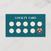 コーヒモダンーの折り畳みロイヤリティスタンプカード 名刺 (裏面)