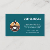 コーヒモダンーの折り畳みロイヤリティスタンプカード 名刺 (正面)