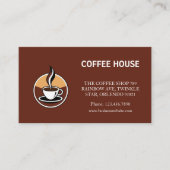 コーヒモダンーの折り畳みロイヤリティスタンプカード 名刺 (正面)