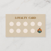 コーヒモダンーの折り畳みロイヤリティスタンプカード 名刺 (裏面)