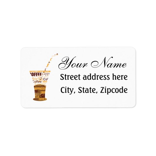 コーヒモダンーイラストレーション ラベル (正面)