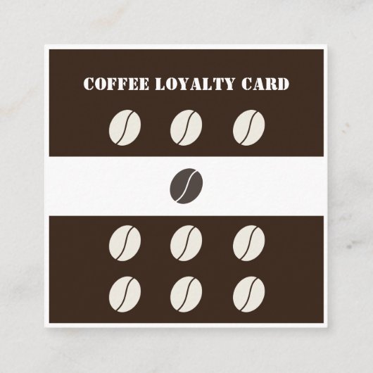 コーヒモダンーエレガントショップビーンズ ロイヤリティカード (裏面)