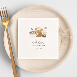 コーヒモダンーエレガントテーマブライダルシャワー スタンダードカクテルナプキン