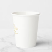 コーヒモダンーカフェベーカリー歓迎カスタムロゴ名 紙コップ (左)