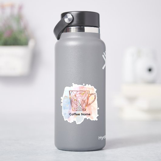 コーヒモダンーショップカフェまたはバーカスタムバリスタ シール (HydroFlask)