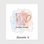 コーヒモダンーショップカフェまたはバーカスタムバリスタ シール (シート)