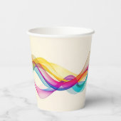 コーヒモダンーショップカフェまたはバーカスタムバリスタ 紙コップ (裏面)