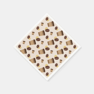 コーヒモダンーショップカフェカフェバリスタスタッフ名 スタンダードカクテルナプキン