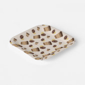 コーヒモダンーショップカフェカフェバリスタスタッフ名 ペーパープレート (傾斜あり)