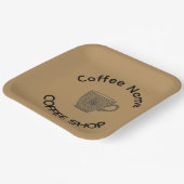 コーヒモダンーショップカフェティーバーカスタムバリスタ ペーパープレート (傾斜あり)