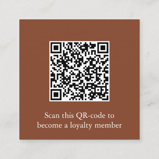 コーヒモダンーショッププロフェッショナル名刺 スクエア名刺 (裏面)