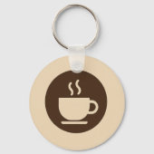 ☕コーヒモダンーショップロイヤリティ&名刺 キーホルダー (正面)