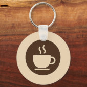 ☕コーヒモダンーショップロイヤリティ&名刺 キーホルダー (正面)