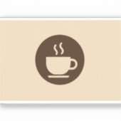 ☕コーヒモダンーショップロイヤリティ&名刺 シール (正面)