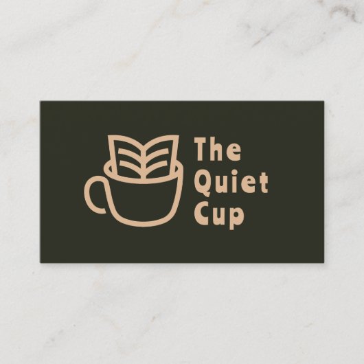 コーヒモダンーショップlプロフェッショナルロゴ 名刺 (正面)