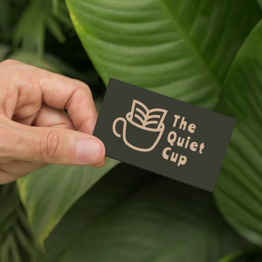 コーヒモダンーショップlプロフェッショナルロゴ 名刺