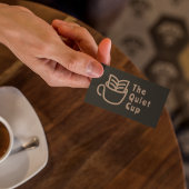 コーヒモダンーショップlプロフェッショナルロゴ 名刺