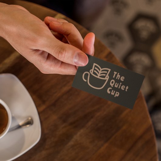 コーヒモダンーショップlプロフェッショナルロゴ 名刺