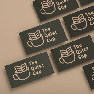 コーヒモダンーショップlプロフェッショナルロゴ 名刺
