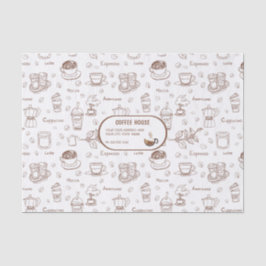 コーヒモダンーパターンパーソナライズされたティッシュペーパー 薄葉紙