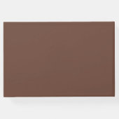 コーヒモダンーブラウンと金ゴールドリーフ結婚ズ ゲストブック (裏面)