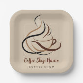コーヒモダンーミニマルショッププロフェッショナルショップ ペーパープレート (正面)