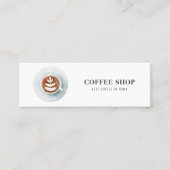 コーヒモダンーミニマルショッププロフェッショナル スキニー名刺 (正面)