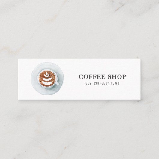 コーヒモダンーミニマルショッププロフェッショナル スキニー名刺 (正面)