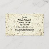 コーヒモダンーロイヤリティカードプロモーション金ゴールドブラック 名刺 (裏面)