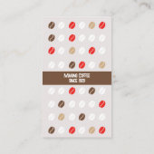 コーヒモダンーロイヤリティパンチオフクーポンビジネス ロイヤリティカード (裏面)