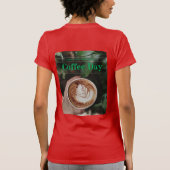 コーヒモダンー国際的デイTシャツのデザイン Tシャツ (裏面)
