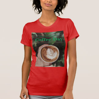 コーヒモダンー国際的デイTシャツのデザイン Tシャツ