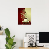 コーヒモダンー好き ポスター (ホームオフィス)