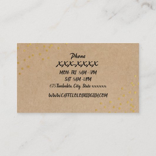 コーヒモダンー店ロイヤリティ営業ロイヤリティカード 名刺 (裏面)