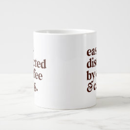 コーヒモダンー愛好家のカーブ恋人ジャイアントコーヒーマグ ジャンボコーヒーマグカップ