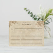 コーヒモダンー素朴プラント豆レシピカード エンクロージャーカード (スタンド正面)