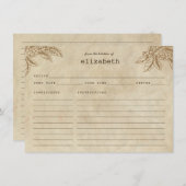 コーヒモダンー素朴プラント豆レシピカード エンクロージャーカード (正面/裏面)