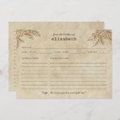 コーヒモダンー素朴プラント豆引用文レシピカード エンクロージャーカード (正面/裏面)