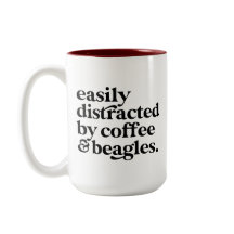 コーヒモダンー&ビーグル犬の愛人パーソナライズされた